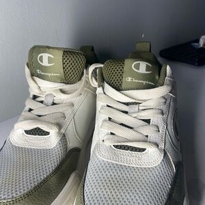 Champion adult Olive and White Sneakers